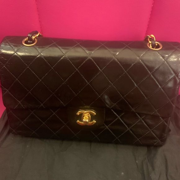 Authentic Vintage Chanel Double Flap - Picture 1 of 16